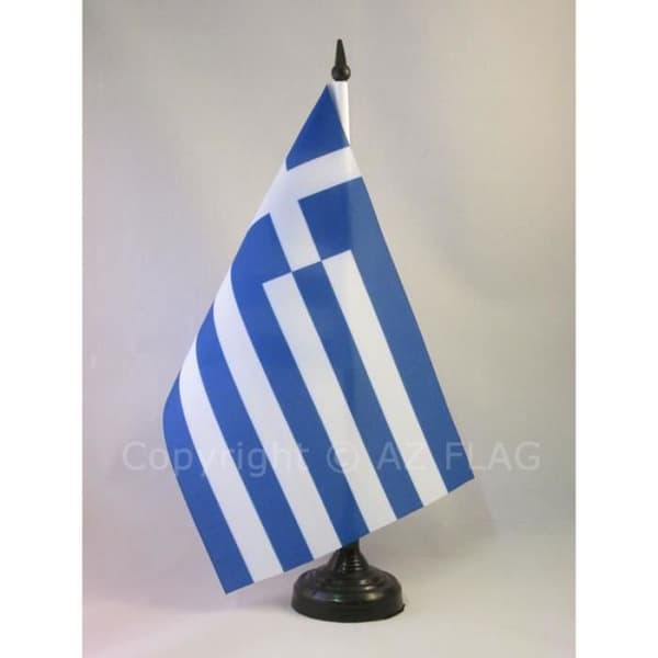Greklands bordsflagga 21x14cm - grekisk hög ...