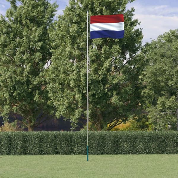 Holland flag og flagstang 6,23 m aluminium