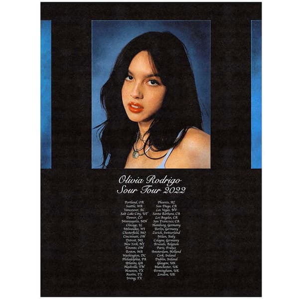 Olivia Rodrigo Prom Year Book Tour Poster 60x45cm One size