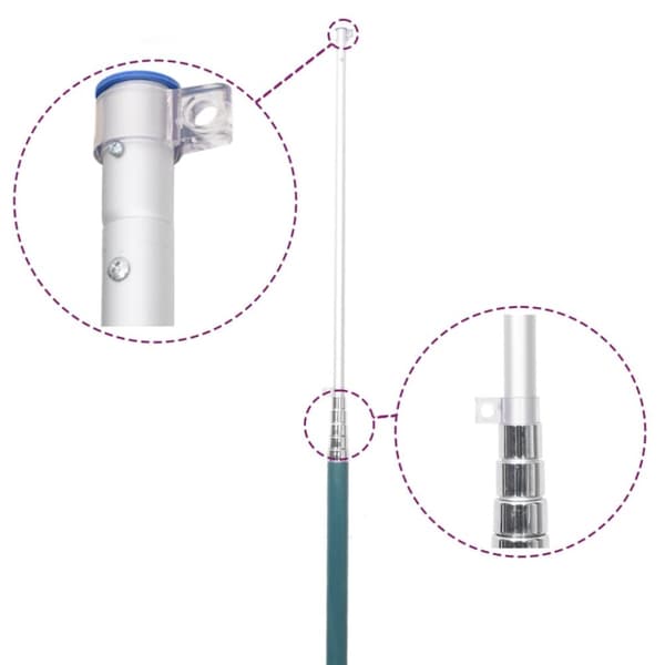 vidaXL Iso-Britannian lippu ja lipputanko 5,55 m alumiini -  Liput & tuulipussit