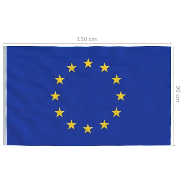 vidaXL Euroopan lippu 90x150 cm - Liput & tuulipussit