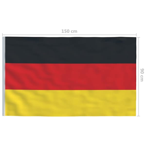 The Living Store det tyske flag 90x150 cm - Flag & vimpler