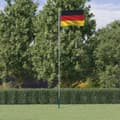 Miniatyrbild 1 av 2: Tysklands flagga och flaggstång 6,23 m aluminium