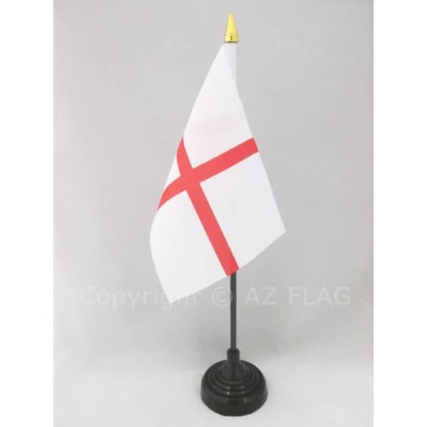 England Bordsflagga 15x10cm - engelsk guldspets