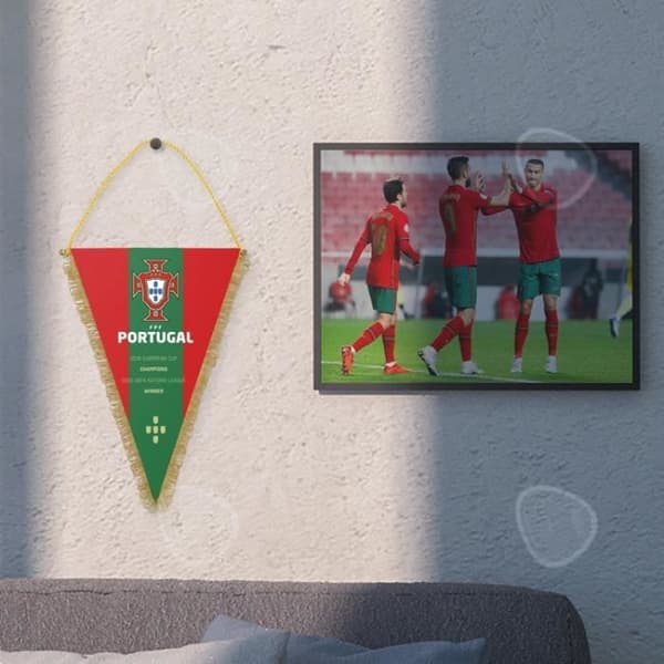 TD® Portugal Flag European Cup C Ronaldo Fans Perifera Portugal Landslag Vimpel Flagga Laglogotyp