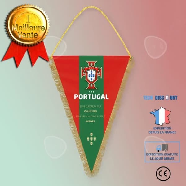 TD® Portugal Flag European Cup C Ronaldo Fans Perifera Portugal Landslag Vimpel Flagga Laglogotyp