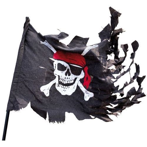 Trasig piratflagga - Okänt märke - Svart - Vuxen - Unisex