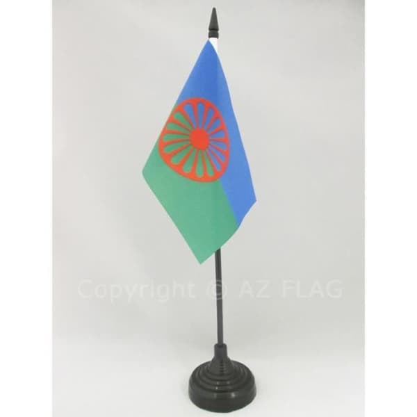 Bordduk - AZ FLAG - Gypsi - 15x10cm - Polyester - Svart plastbas
