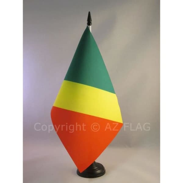 Republiken Kongo Bordsflagga 21x14cm - ...