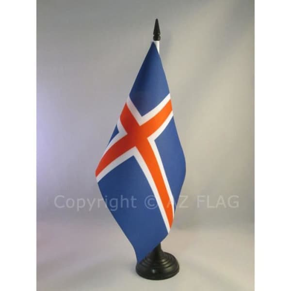 Islands bordsflagga 21x14cm - isländsk Ha ...