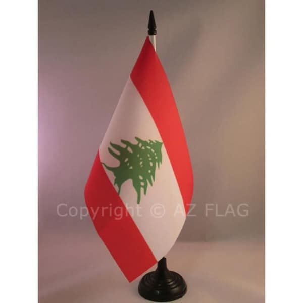 Libanon bordsflagga 21x14cm - libanesisk hög ...