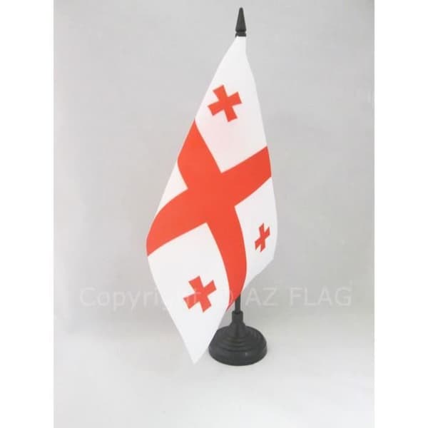 Georgia bordsflagga 21x14cm - georgisk hög kvalitet