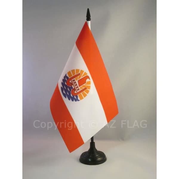 Fransk Polynesien Bordsflagga 21x14cm - ...