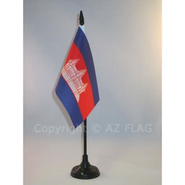 Kambodja bordsflagga 15x10cm - kambodjansk ...