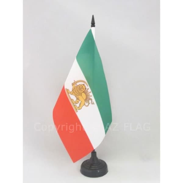 Old Iran Bordsflagga 21x14cm - Iransk hög kvalitet