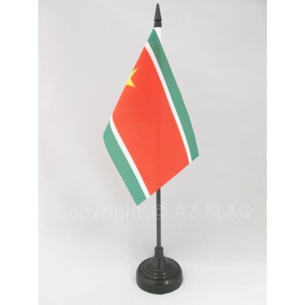 Oberoende Guadeloupe bordsflagga 15x10cm - oberoende Guadeloupe Hög kvalitet