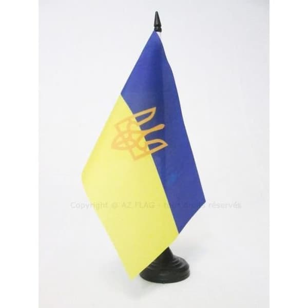 Bordflagga - AZ FLAG - Ukraina - 21x14cm - Polyester - Inomhus