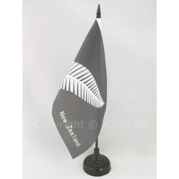 Bordsflagga - A-Ö-FLAGGA - Nya Zeeland - 21x14cm - Polyester - Inomhus