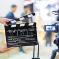 Miniatyrbild 5 av 6: Relaxdays Filmklapper Hollywood filmklapp sceninskription dekoration HxlxP: 26 x 30 x 30 cm, svart