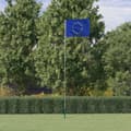 Miniatyrbild 1 av 2: Europas flagga och flaggstång 5,55 m aluminium
