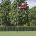 Miniatyrbild 1 av 2: USAs flagga och flaggstång 6,23 m aluminium