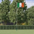 Miniatyrbild 1 av 2: Irlands flagga och flaggstång 6,23 m aluminium