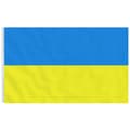 Miniatyrbild 2 av 2: Ukrainas flagga med mässingsöljetter 90x150 cm