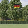 Miniatyrbild 1 av 2: Tysklands flagga och flaggstång 5,55 m aluminium