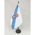 Miniatyrbild 1 av 3: Bordsflagga - A-Ö-FLAGGA - Galicien - 21x14cm - Polyester - Inomhus
