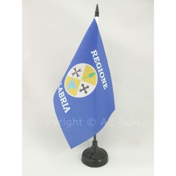 Bordflagga - AZ FLAG - Kalabrien - 21x14cm - Polyester - Inomhus