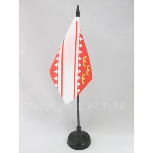 Alsace bordsflagga 15x10cm - Alsace - provinsen Alsace Hög kvalitet