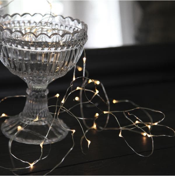 Ljusslinga DEW DROP 4 m silver