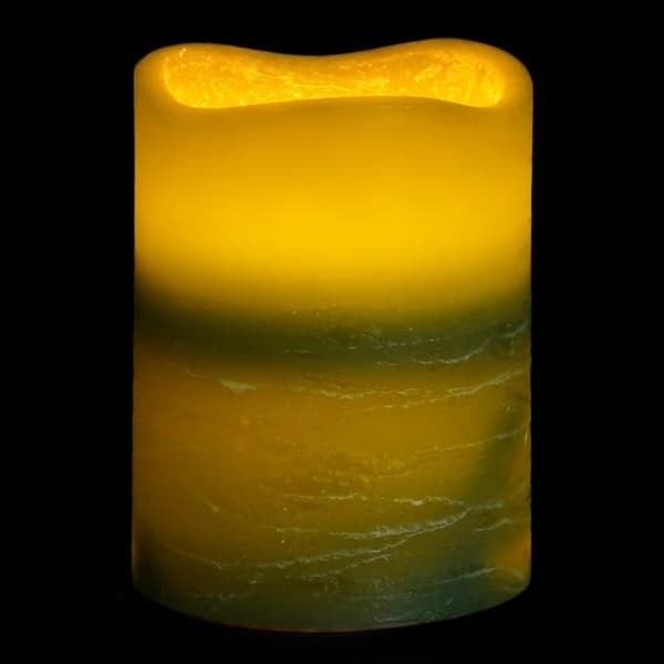 vidaXL Flammefrie LED-stearinlys 24 stk med fjernkontroll varmhvit