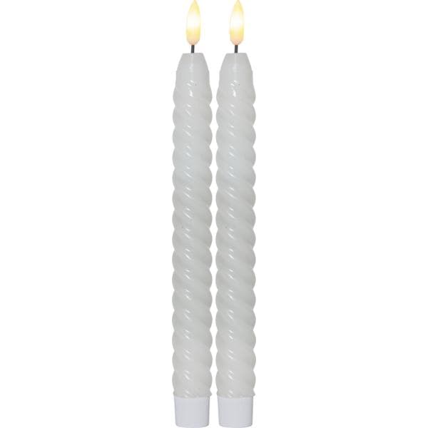 LED Antikljus 2-pack Flamme Swirl