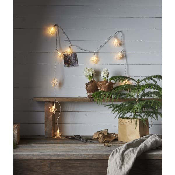 Ljusslinga Clippy LED 10 clipsstjärnor 1,8 M