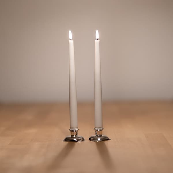 Luna LED-kynttilä 28 cm valkoinen. 2 kpl.