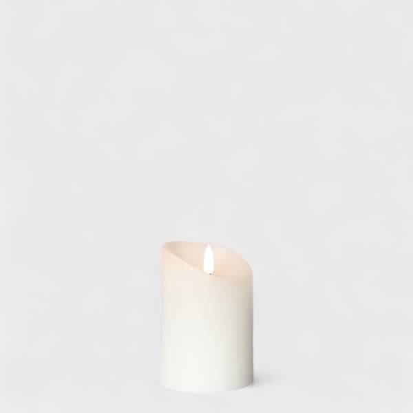 Maya LED pilarikynttilä valkoinen Ø7.5 X 10 cm 1kpl