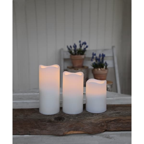 Blockljus Paul 3-pack Inne/Ute LED