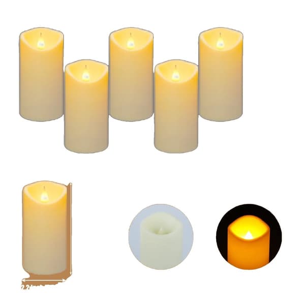 LED-ilmanliekki kynttilät, useita koko vaihtoehtoja, turvalliset ja pitkäkestoiset,2.2x5.1 Tuumaa5x13cm