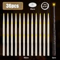 Miniatyrbillede 2 af 2: LED Flammelette Flydende Lys, Magisk Taper Design, Batteridrevet, Fjernbetjeningsfunktion,36 stk. Varm Hvid B