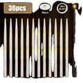 Miniatyrbillede 1 af 2: LED Flammelette Flydende Lys, Magisk Taper Design, Batteridrevet, Fjernbetjeningsfunktion,36 stk. Varm Hvid B
