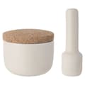 Miniatyrbillede 1 af 5: BergHOFF 11 cm Morter & Stder med Lg - Naturligt Slibevrktj med Korklg til at Bevare Aromaer & Smage