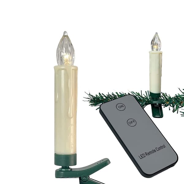 Trådlösa LED-julgransljus (10, 20 eller 30 st) med fjärrkontroll 30 st