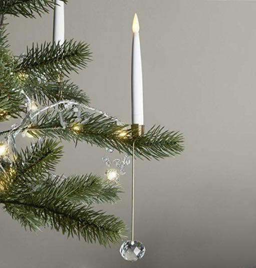 Trådlösa LED Julgransljus 8, 16 eller 24 st. - Passar de flesta Georg Jensen ljushållare m. fl. 16 st