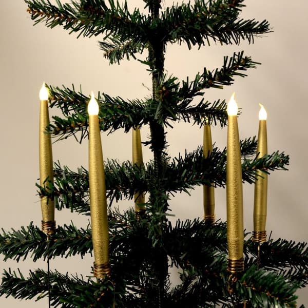 LED-julgransljus 10 st. Trådlöst inkl. Fjärrkontroll &amp; Klämmor - passar de flesta Georg Jensen ljushållare mm.