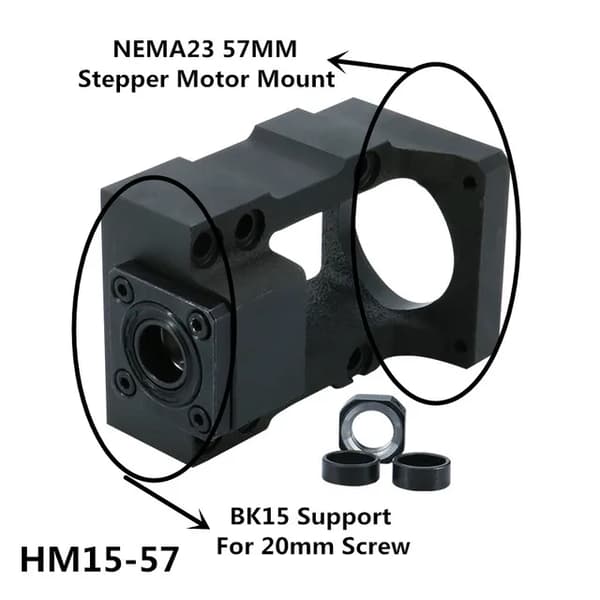 Motor monteringsbeslag, metal konstruktion, vinkelkontaktleje, C5 Vinkelkontakt, HM15-57
