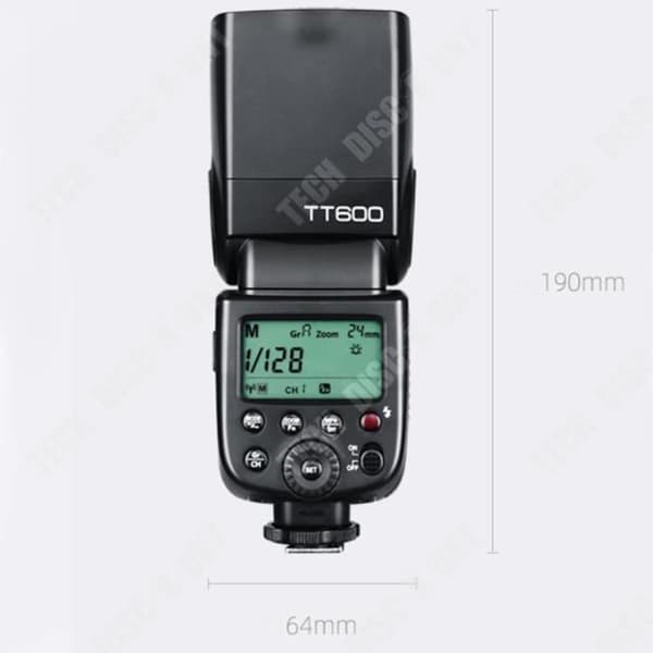 TT600 TD®-blixt För DSLR-kameror Hög ljusstyrka Manuell zoom