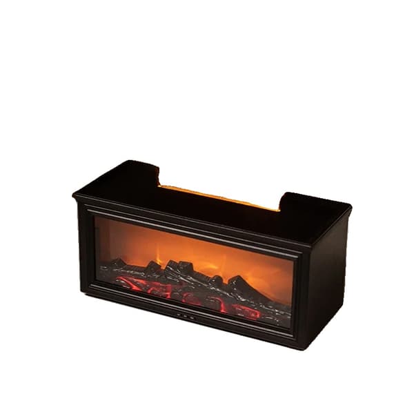 Eterisk Olja Eldstad Diffuser, Elegant Design, Livaktig Låg Effekt,EU, HY05Svart