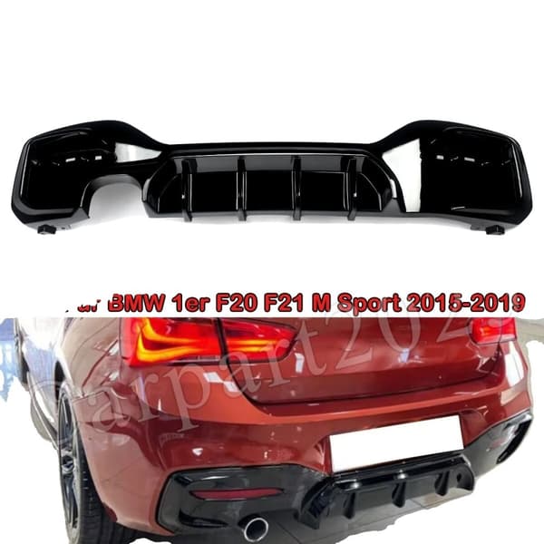 Bageste kofangerlip, passer til BMW 1 Serie F20 F21, M Sport, 2015-2017,C stil