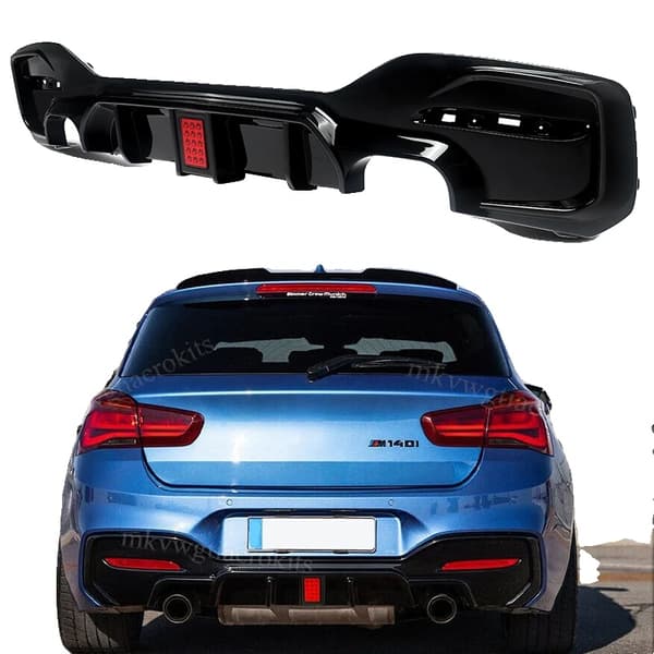 Bageste kofangerlip, passer til BMW 1 Serie F20 F21, M Sport, 2015-2017,B stil